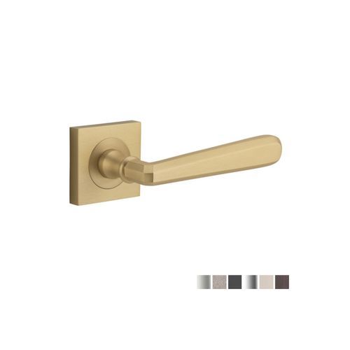 Iver Copenhagen Door Lever Handle on Square Rose