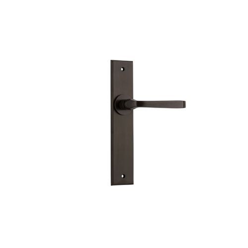 Iver Annecy Door Lever on Chamfered Backplate Latch Bronzed Brass Full Set 10788 - Customise to your needs