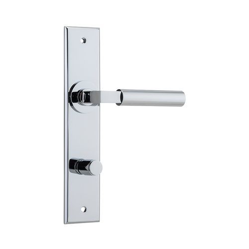 Iver Berlin Door Lever on Chamfered Backplate