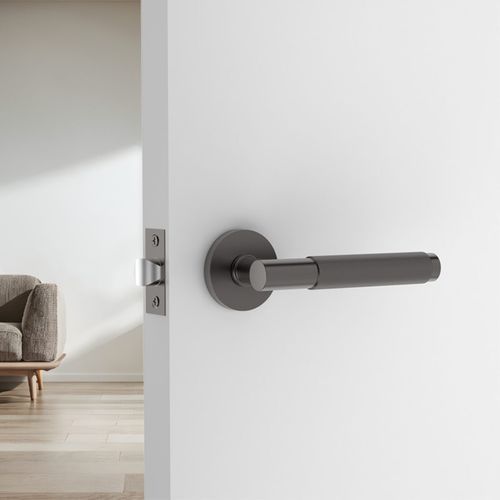 Flow Lever Handle In Nickel Graphite
