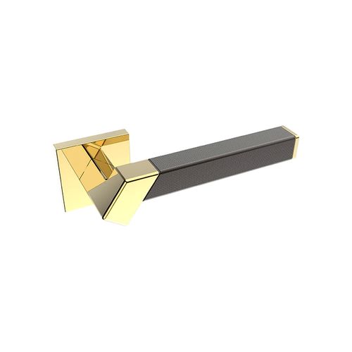 Kawajun Solid Brass and Weave Etched Door Leverset TBT