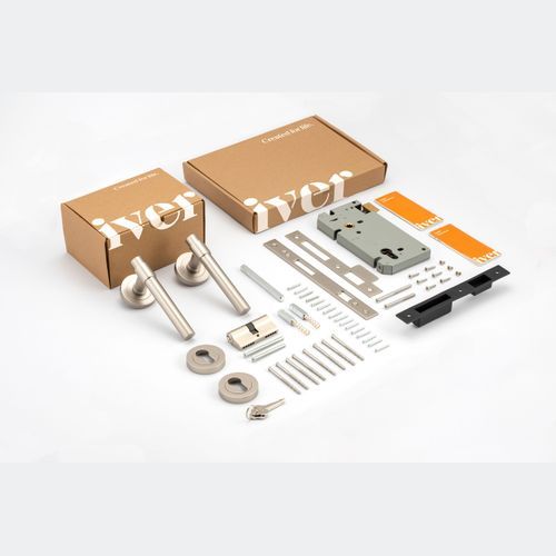 Lever on Rose with Separate High Security Lock Kit