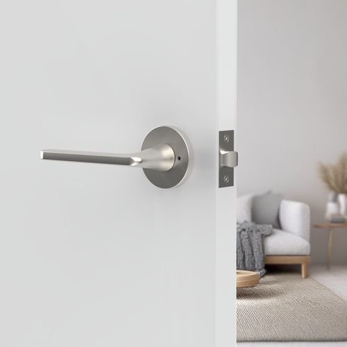 Loft Lever Handle In Matt Brushed Nickel