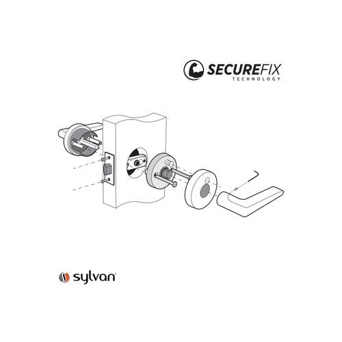 Picton Passage Lever Handle Satin Nickel E18PS