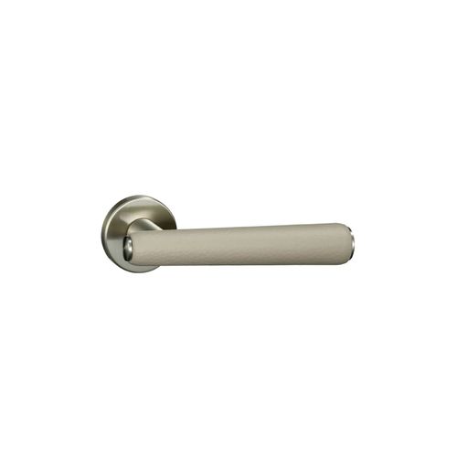 Kawajun Solid Door Leverset with Leather Handle MNC