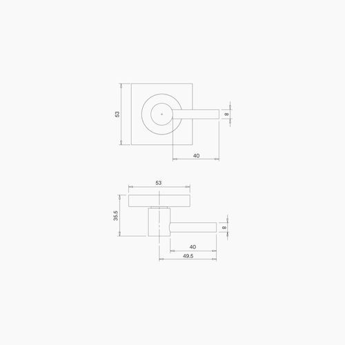 Square DDA Compliant Turn Snib B1005MBLK