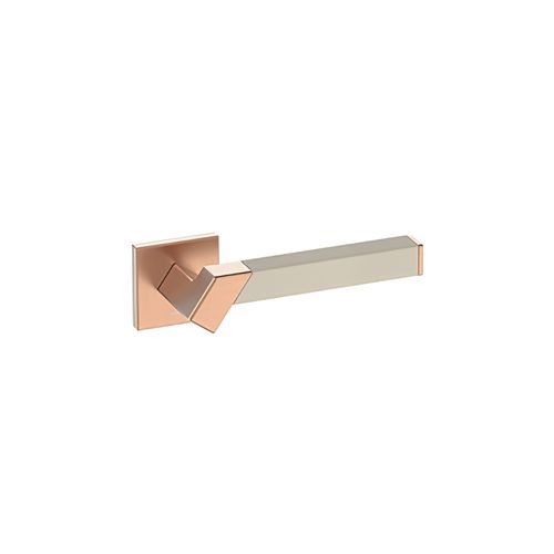 Kawajun Solid Brass and Leather Door Leverset TBT