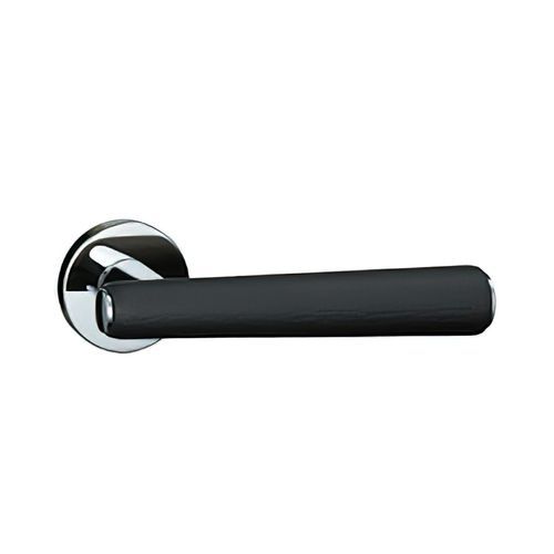 Kawajun Solid Door Leverset with Leather Handle MNC