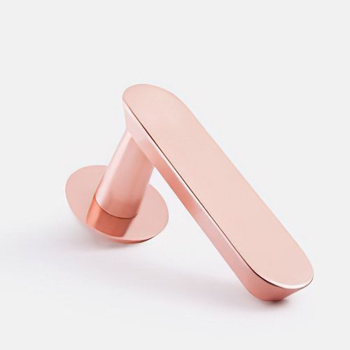 Audrey Lever Handle on Rose