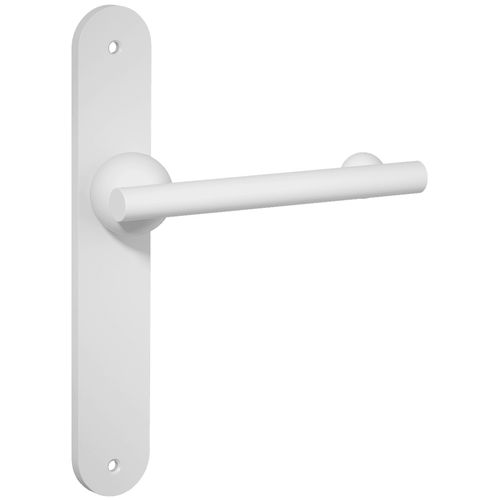Futurismo Return Door Lever on Oval Backplate