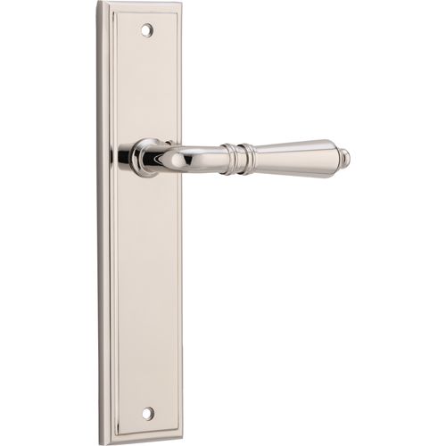 Sarlat Lever - Stepped Backplate | Polished Nickel