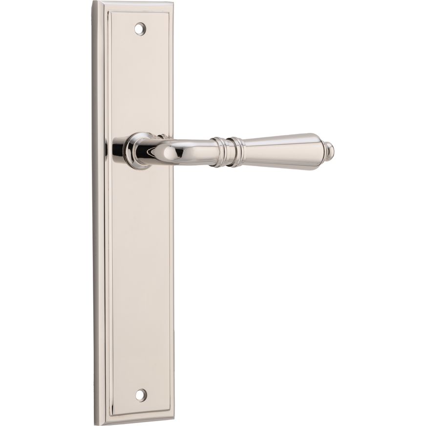 Sarlat Lever - Stepped Backplate | Polished Nickel