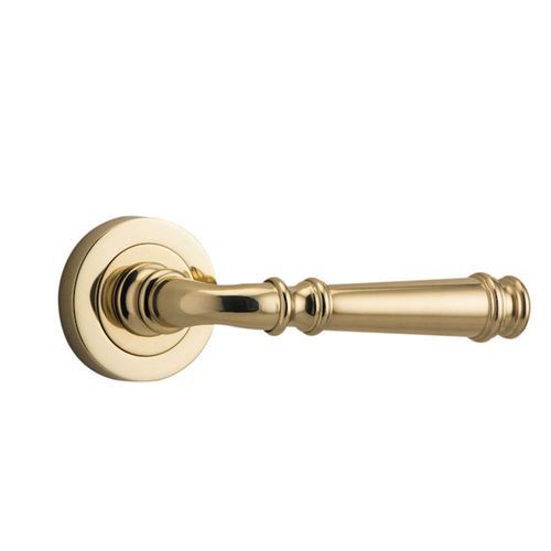 Verona Door Lever Round Rose