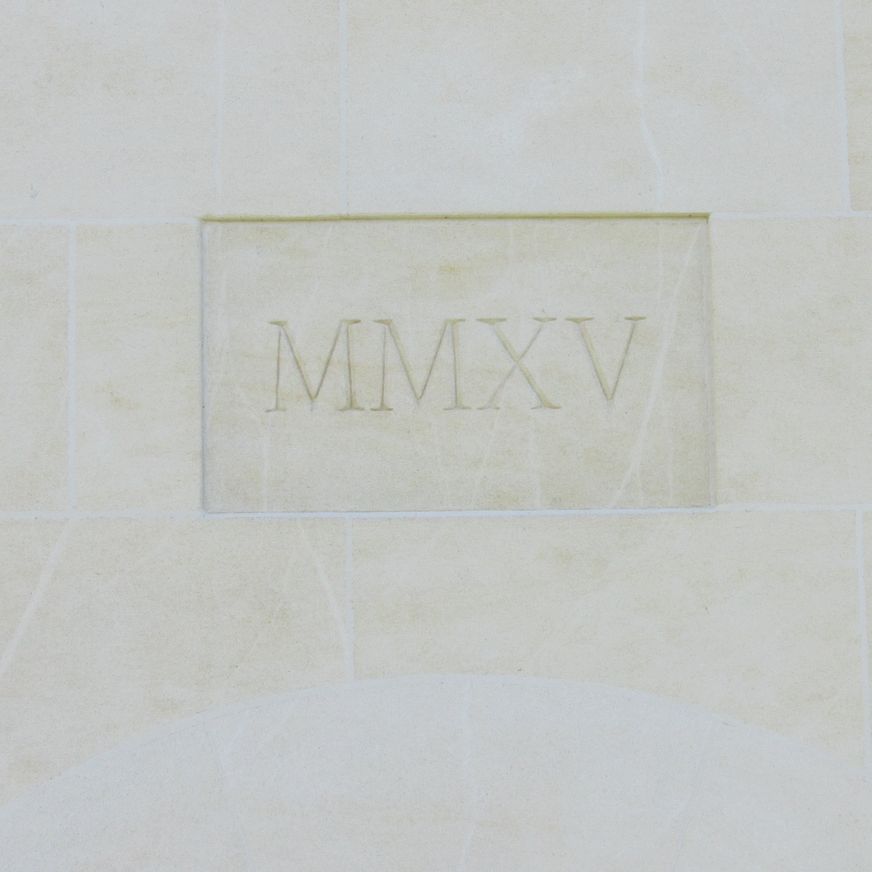 Limestone Engraved Name & Date Stones