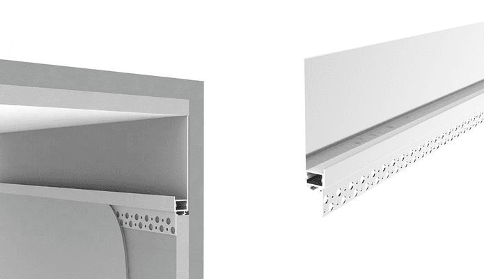 Plaster-in Trimless Profiles for Cove Lighting
