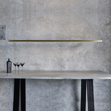 Capsühl Linear LED Pendant Brass