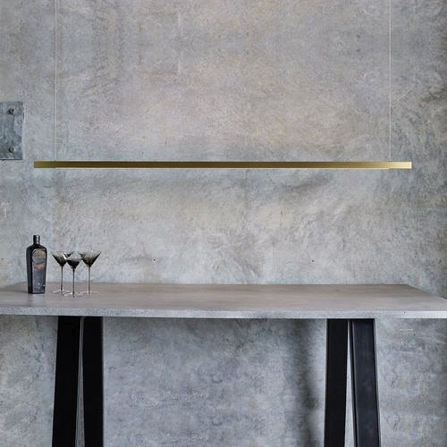 Capsühl Linear LED Pendant Brass