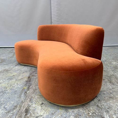 Curved Mid Century Sofa