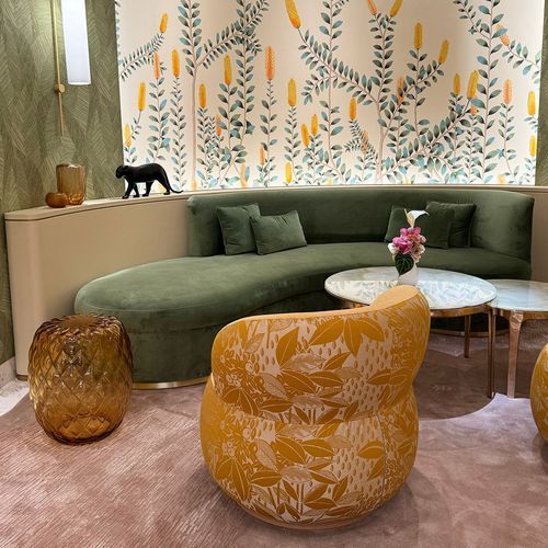 Cartier Mid Century Curved Sofa