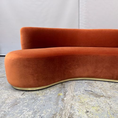 Curved Mid Century Sofa