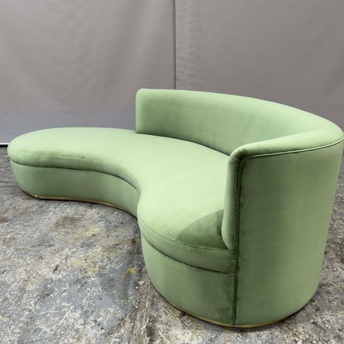 Mid Century Curved Sofa