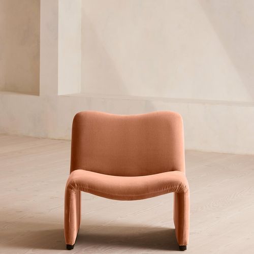 Soho Home | Lovett Chair | Antique Rose Velvet