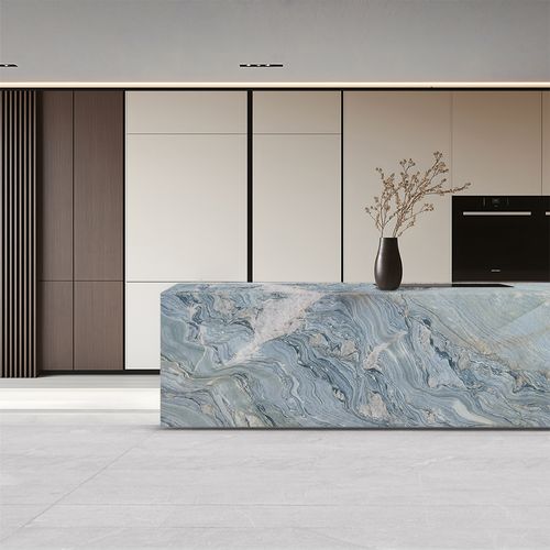Natural Stone Slabs | Aqua Caravaggio Quartzite