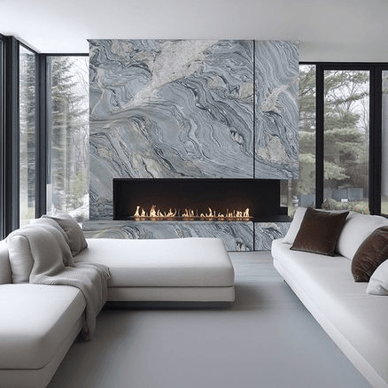 Natural Stone Slabs | Aqua Caravaggio Quartzite