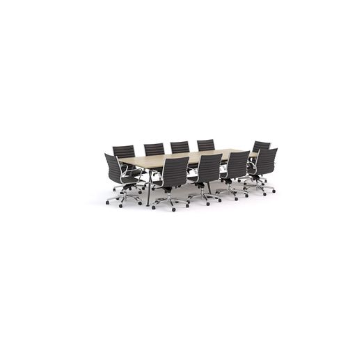 Euro Boardroom Table 3000 with Metro Midback Chair