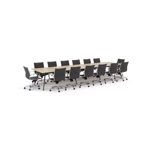 Euro Boardroom Table 4800 with Metro Midback Chair