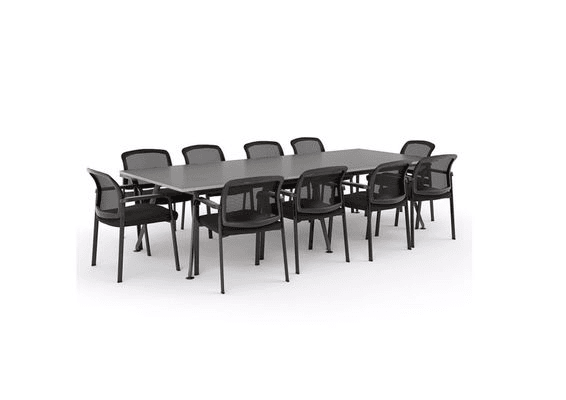 Euro Boardroom Table W/ Ozone Chair