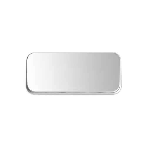 1100mm Rectangle Matte White Mirror With Shelf