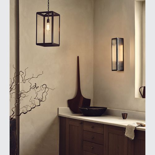 Ash Reeded Wall Light