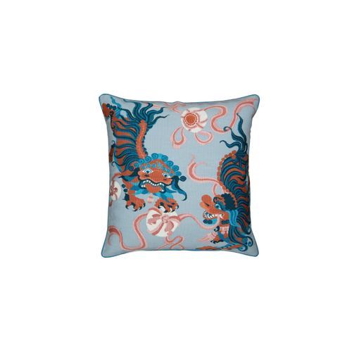 Guo Pei | Lion Dance Blue Cushion