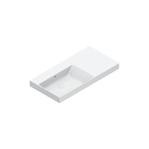Zero 100 Left Basin No Taphole Gloss White