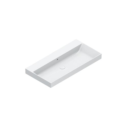Zero 100 Basin No Taphole Gloss White