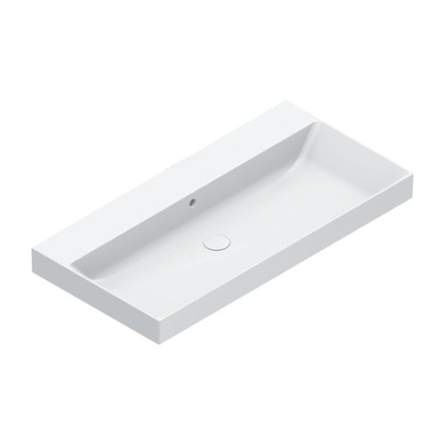 Zero 100 Basin No Taphole Gloss White