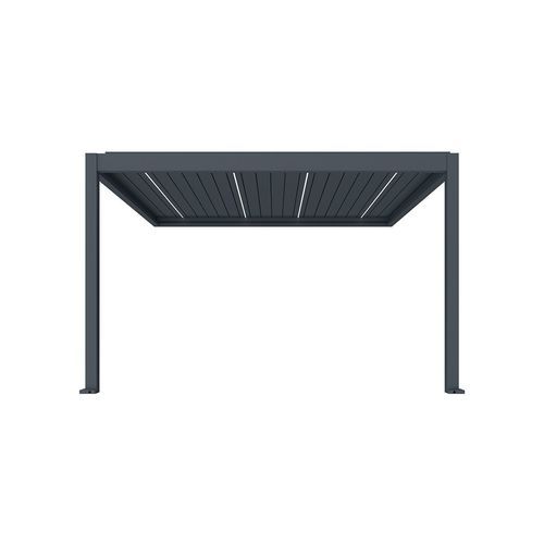 Caribbean Motorised Wall Mounted Louvre Roof Aluminium Pergola