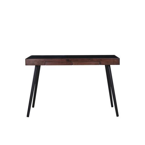 RETH Study Desk 120cm - Walnut & Black
