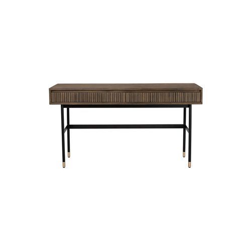 HAMILTON Study Desk Solid Acacia Wood 140cm - Toffee