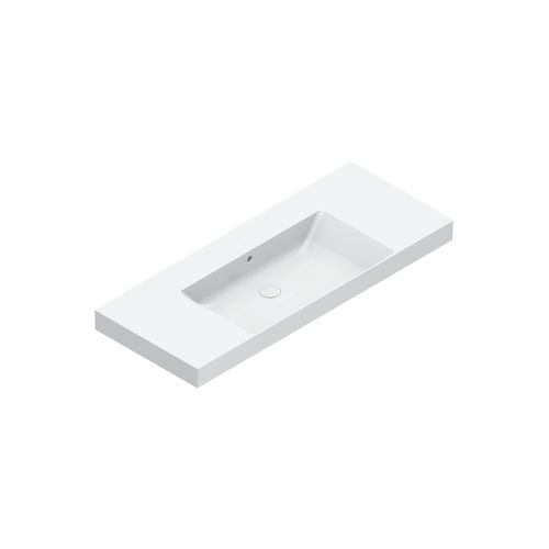Zero 125 Centre Basin No Taphole Gloss White