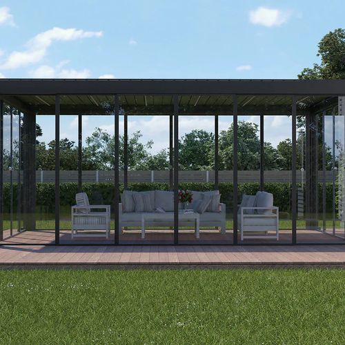 Frame Glass Sliding Door for Tasman Freestanding Pergola