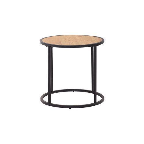 BRADFORD Side Table 45cm - Natural & Black