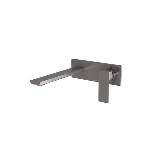 Phoenix Gloss MKII SwitchMix Wall Basin / Bath Mixer Set 200mm - Brushed Carbon