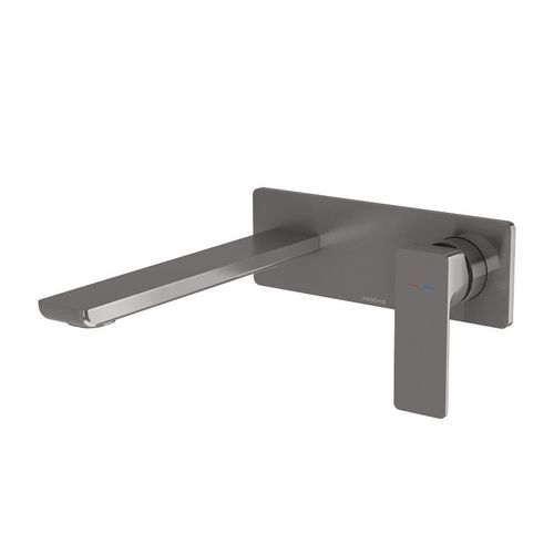 Phoenix Gloss MKII SwitchMix Wall Basin / Bath Mixer Set 200mm - Brushed Carbon