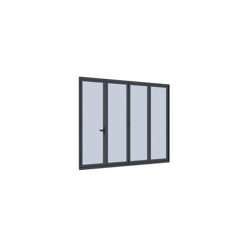 Bifold Glass Door For Pacific Wall Mounted Pergola