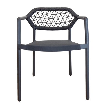 Sarah Outdoor Dining Chair - Charcoal