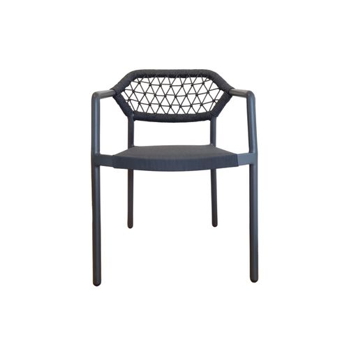 Sarah Outdoor Dining Chair - Charcoal