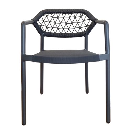 Sarah Outdoor Dining Chair - Charcoal