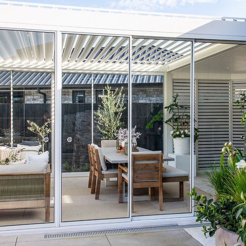 Frame Glass Sliding Door for Waihi & Hahei Pergola
